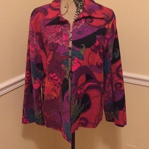 Chico's Multicolor Abstract Blazer